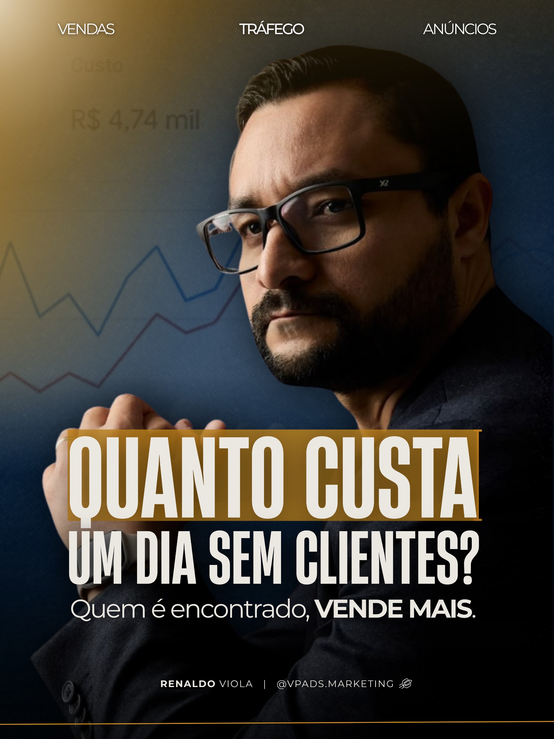 Post da VP Ads: quanto custa um dia sem clientes